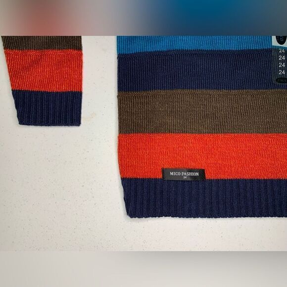 Mico Fashion Striped Sweater  - Picture 2 of 6